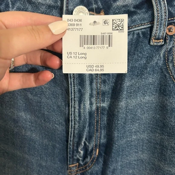 American Eagle Outfitters Blue Mom Jeans - Picture 2 of 8